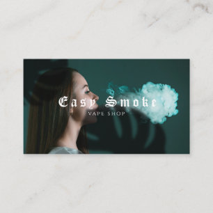 Affärskortet Girl Smoke Vape Shop Visitkort