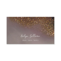 affärskortet glitter i flytande form