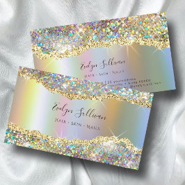 AFFÄRSKORTET GLITTER i GULD Visitkort