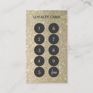 Affärskortet Glitter Loyalty Slår Lojalitetskort