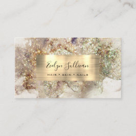 Affärskortet glitter Watercolor Visitkort