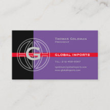 Affärskortet Global Importera