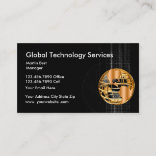 Affärskortet Global Technology Services Visitkort
