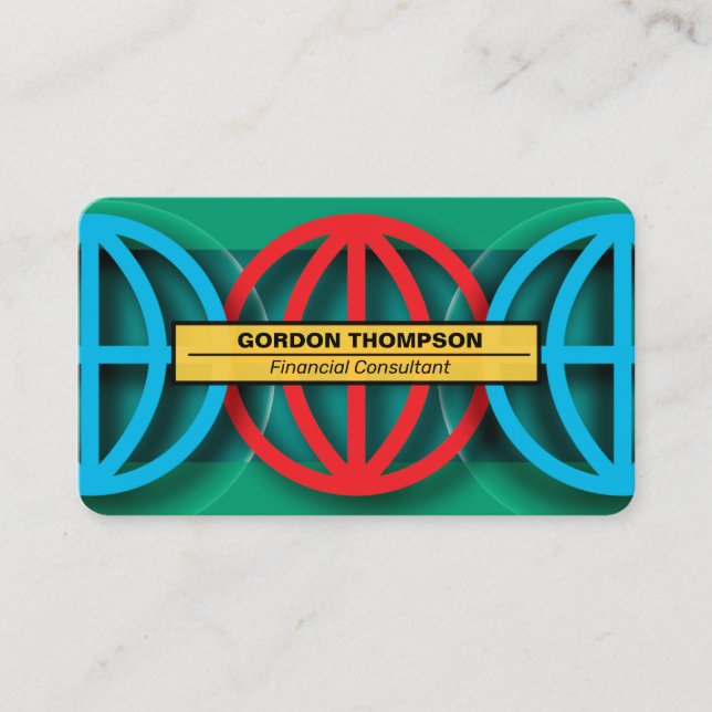 Affärskortet Globala marknader Visitkort (Framsida)