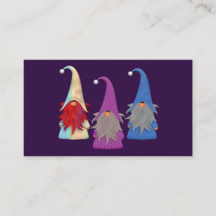 Affärskortet Gnomes Trio Visitkort