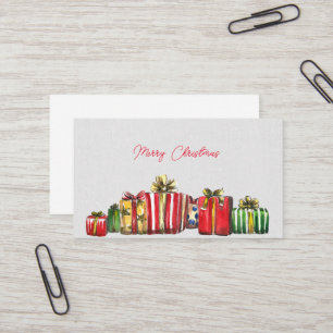 Affärskortet god jul Gift Boxes Visitkort