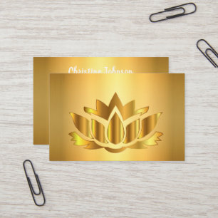 Affärskortet Golden elegant mandala Visitkort