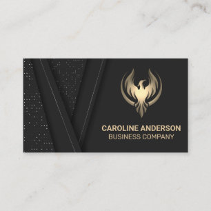 Affärskortet Golden Phoenix Logotyp Visitkort