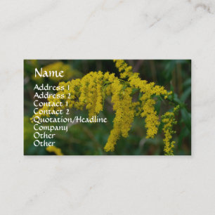 Affärskortet Goldenrod Nature Photography Visitkort
