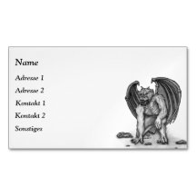 Affärskortet Golem Gargoyle Magnet