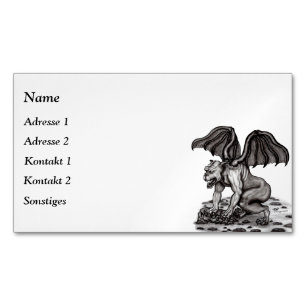 Affärskortet Golem Gargoyle Magnet