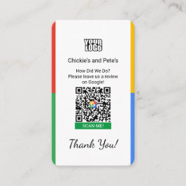 Affärskortet Google Review för små företag Visitkort