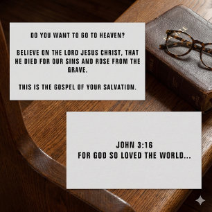Affärskortet GOSPEL TRACTS Visitkort