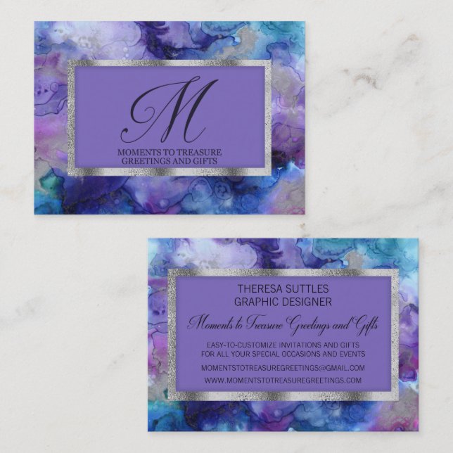 Affärskortet Grafikdesigner Visitkort (Fram/baksida)