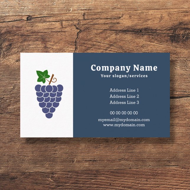 Affärskortet Grafikkluster Visitkort (Grape Business Card)
