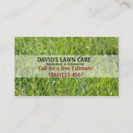 Affärskortet gräsmatta Anpassningsbar Template Visitkort
