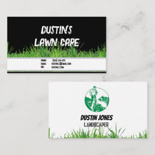 Affärskortet gräsmatta Service Landscaper Visitkort
