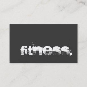 Affärskortet grått Charm Personal Trainer Fitness Visitkort