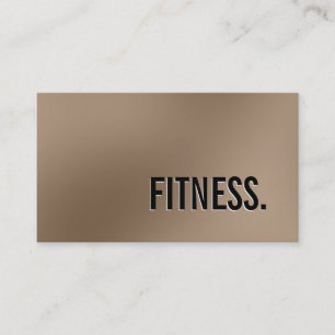 Affärskortet Grått Fitness i cute Plain Browny Visitkort