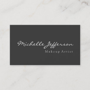 Affärskortet grått Makeup Artist Script Profession Visitkort