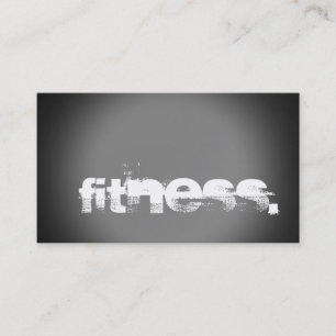 Affärskortet grått White Personal Trainer Fitness Visitkort