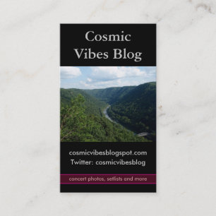 Affärskortet grönt bergsfoto visitkort