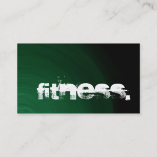 Affärskortet grönt Black Personal Trainer Fitness Visitkort