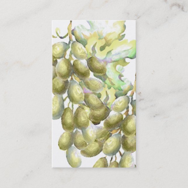 Affärskortet grönt druvor visitkort (Framsida)