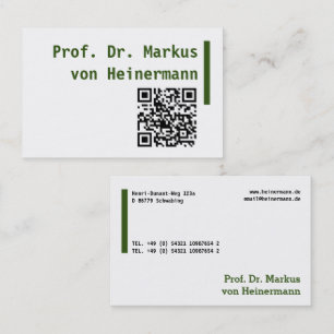 Affärskortet Große Visitenkarten Visitkort