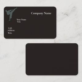 Affärskortet Grundläggande vit mall med blått Visitkort