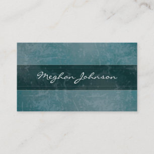 Affärskortet Grunge Marble Teal Visitkort