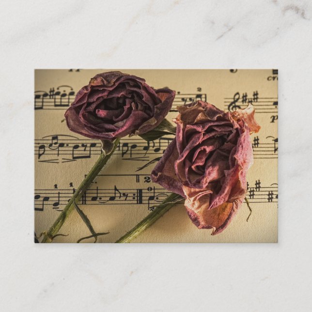 Affärskortet Guitar eller Music Lesson Visitkort (Framsida)