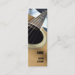 Affärskortet Guitar Lessons Mini Visitkort