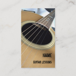 Affärskortet Guitar Lessons Visitkort