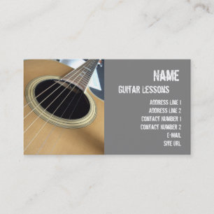 Affärskortet Guitar Lessons Visitkort