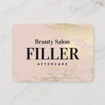 Affärskortet guld Filler Aftercare Instructions