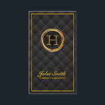 Affärskortet Guld Monogram Cement Contraktor Visitkort<br><div class="desc">Affärskortet med avtalspart i Guld Monogram.</div>