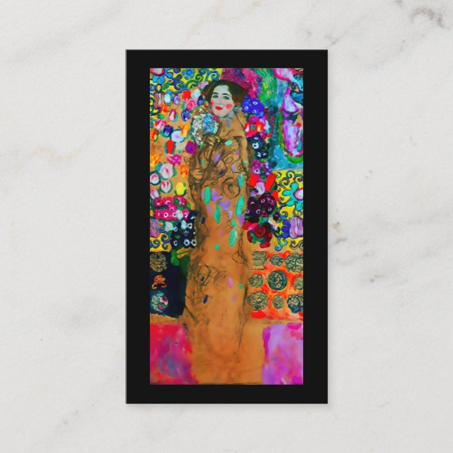 Affärskortet Gustav Klimt Print ~ Visitkort (Framsida)