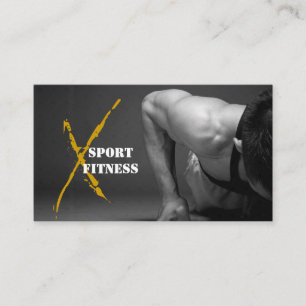 Affärskortet Gym Fitness Visitkort