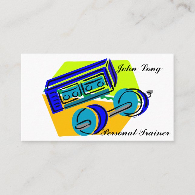 Affärskortet Gym Training Visitkort (Framsida)
