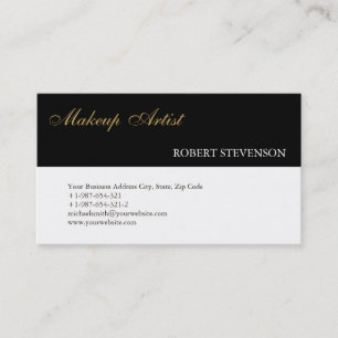 Affärskortet Hair Stylist Makeup Artist Script Visitkort