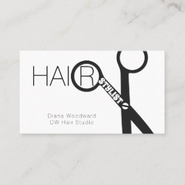 Affärskortet Hair Stylist Scissor Visitkort