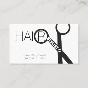 Affärskortet Hair Stylist Scissor Visitkort
