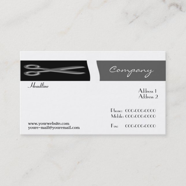 Affärskortet Hair Stylist Visitkort (Framsida)