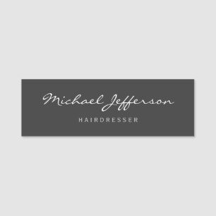 Affärskortet Hairdresser Script Professionell Namnbricka