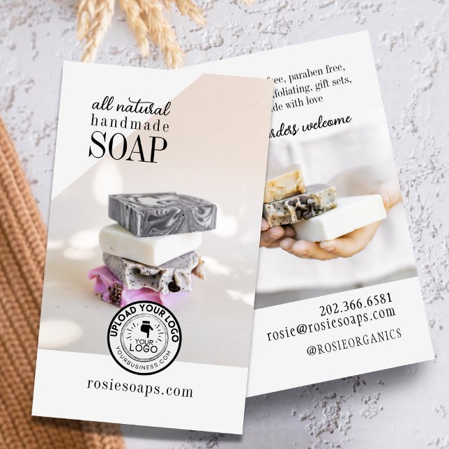 Affärskortet Handmade soap-program för fotofunktio Visitkort (Skapare uppladdad)