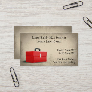 Affärskortet Handy Man ConTRAR Repair Man Visitkort