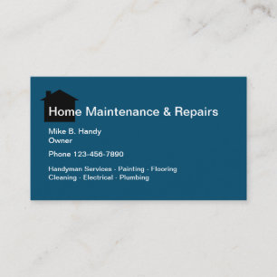 Affärskortet handyman Home Reparation Services - d Visitkort