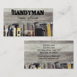 Affärskortet handyman Maintenance Tidsbeställning Kort