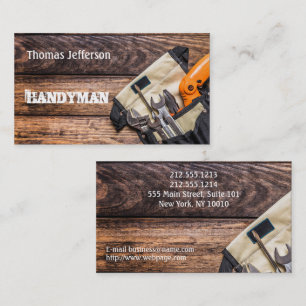 Affärskortet handyman Maintenance Tidsbeställning Kort
